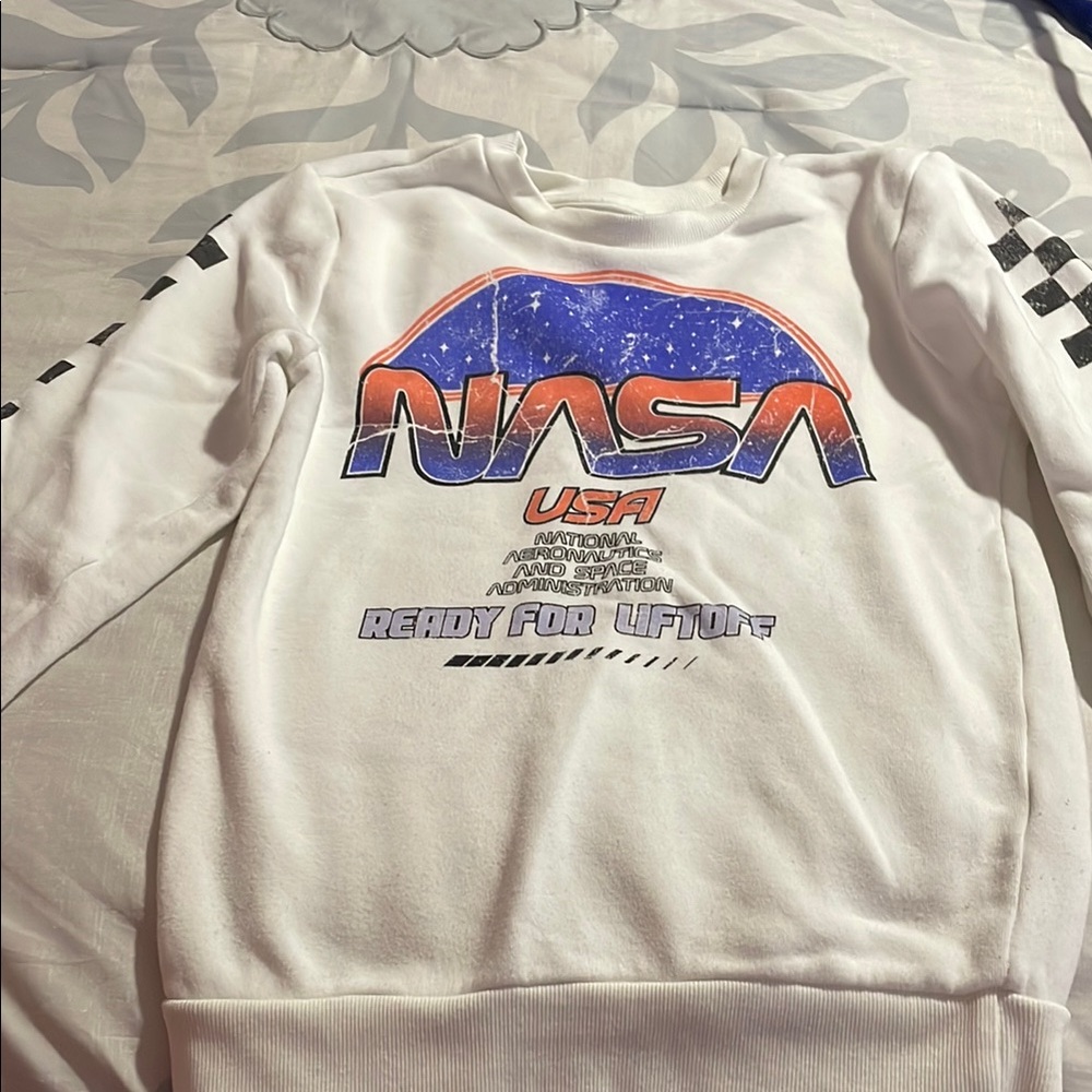 Grayson Threads White Crewneck with NASA Graphics